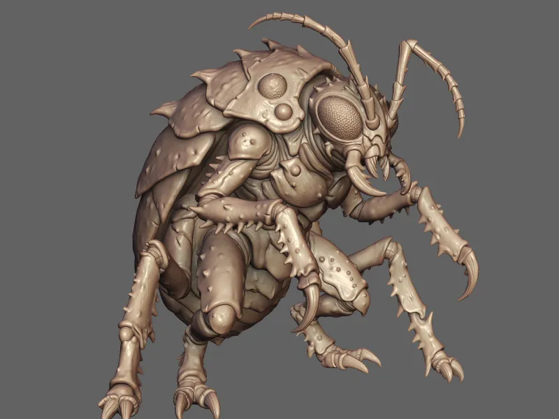 Chitinous Stalker Alien Insectoid Scout Support-Free Solid M