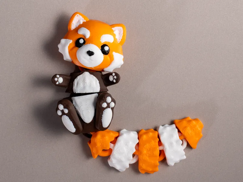 🦊 Schattige gelede rode panda 🦊