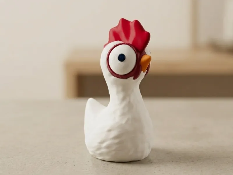 Grappige Kip met Scheve Ogen – Geïnspireerd op Heihei