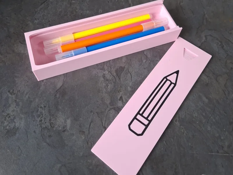 Pencil Case with Sliding Lid