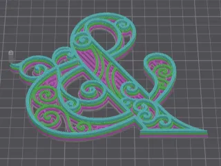 Decorated letters - Y-Z-& - 7/7