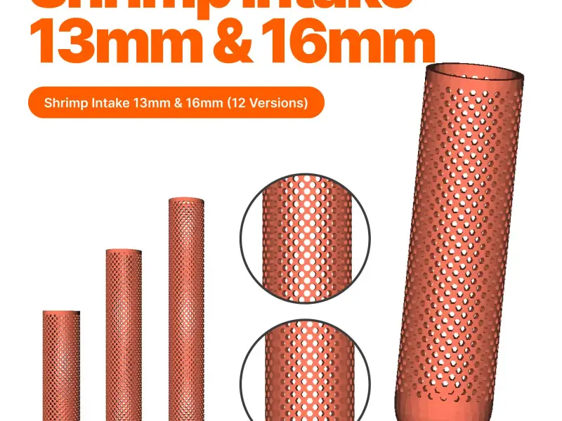 Akvaryum filtresi karides girişi (13mm &amp; 16mm) (12 model) (Rou