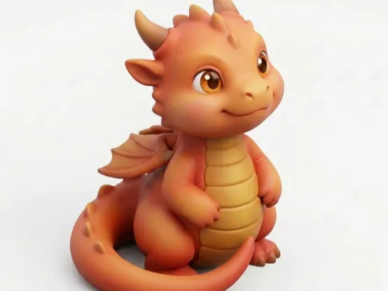 Babydraak beeldje