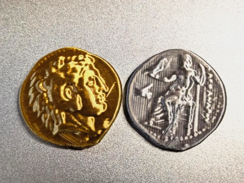 Moedas Tetradracma da Grécia Antiga (Versão com Ímã Incluída)