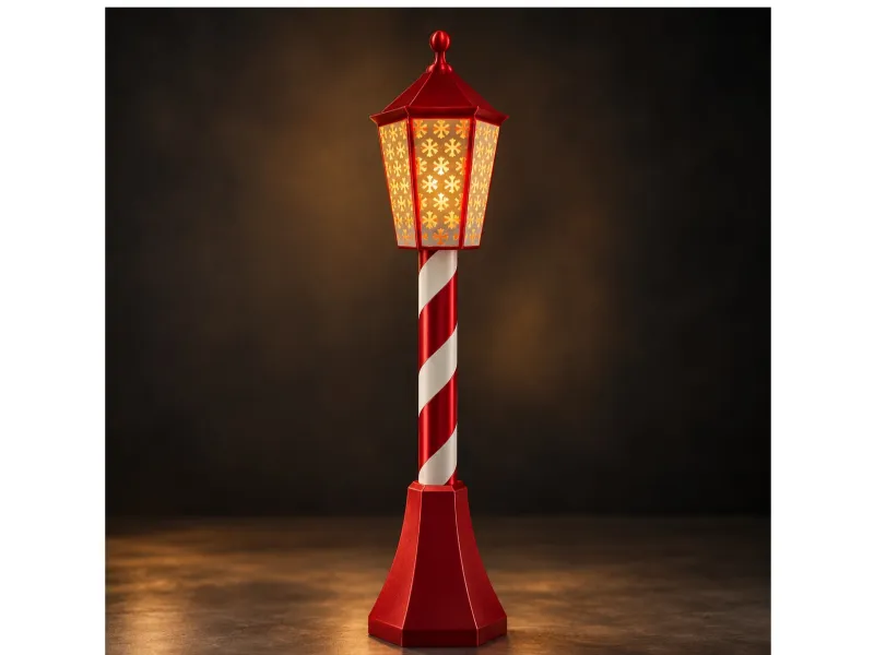 Christmas street lantern for electric candel