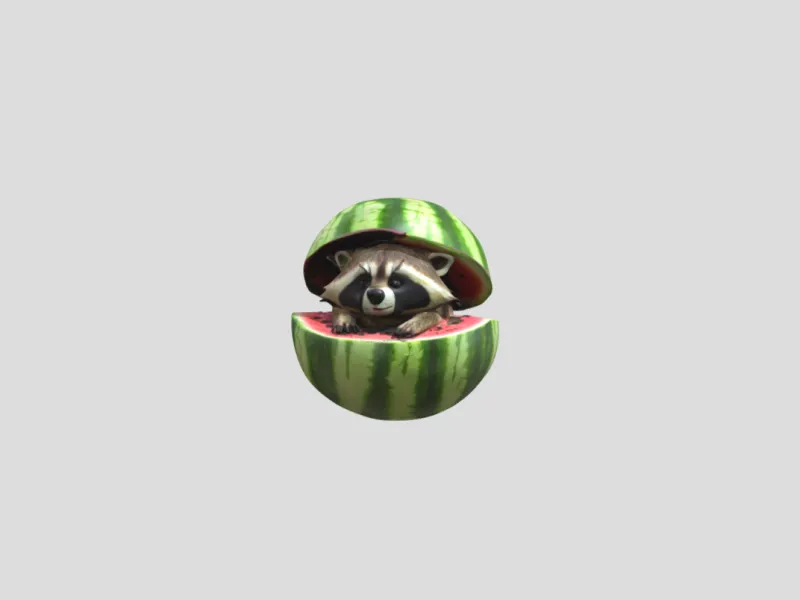 Raccooni Watermelunni