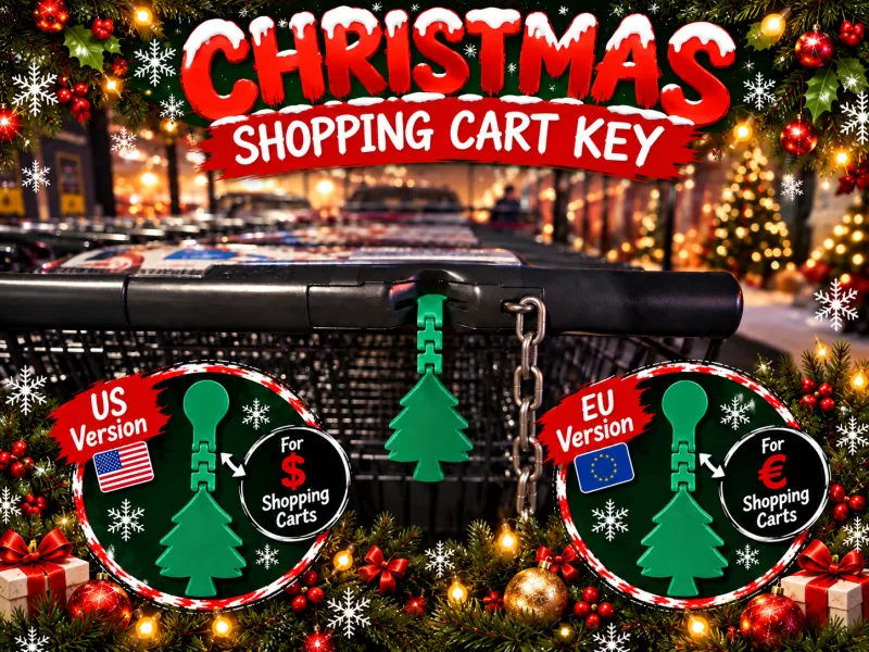 Christmas-Einkaufswagen-Schlüssel