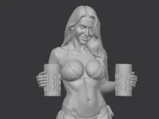 Girl with beer 1