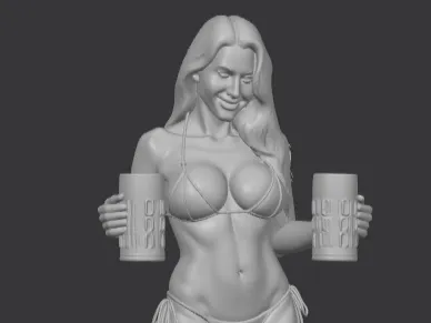 Girl with beer 1