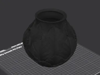 Botanical Layered Leaves Vase - Modern Floral Vase