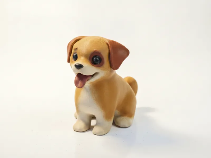 ハッピーパピー 犬フィギュア 動物 3Dプリント可能