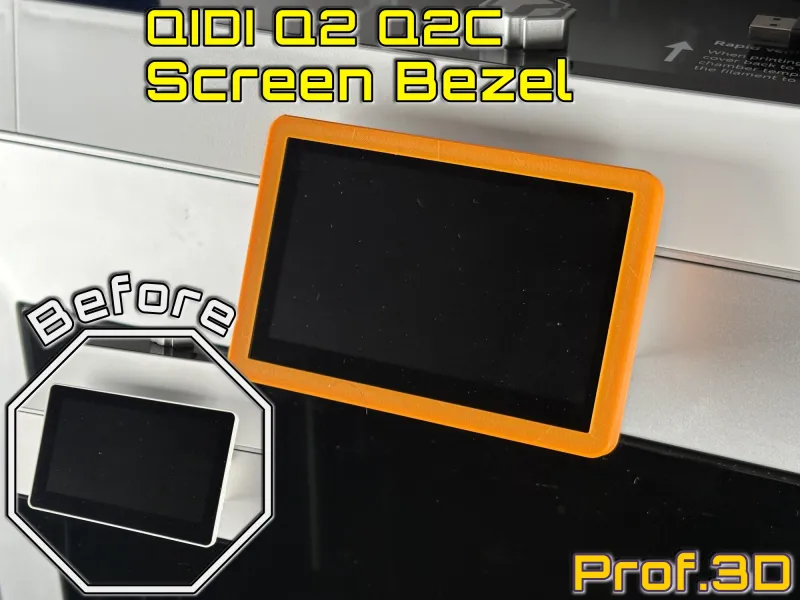 QIDI Q2 Q2C Screen Bezel ⧸ The Pretty Rim