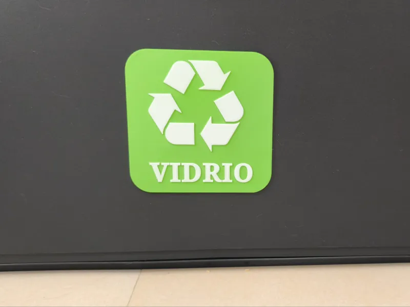 IKEA TRONES Glasrecycling Plaat
