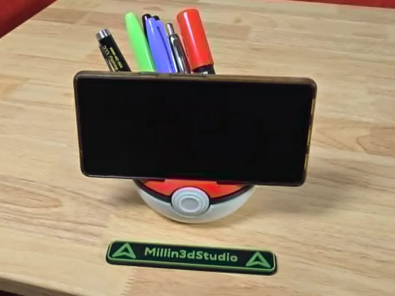Pokémon Pokeball Stationary Phone tablet holder pen holder