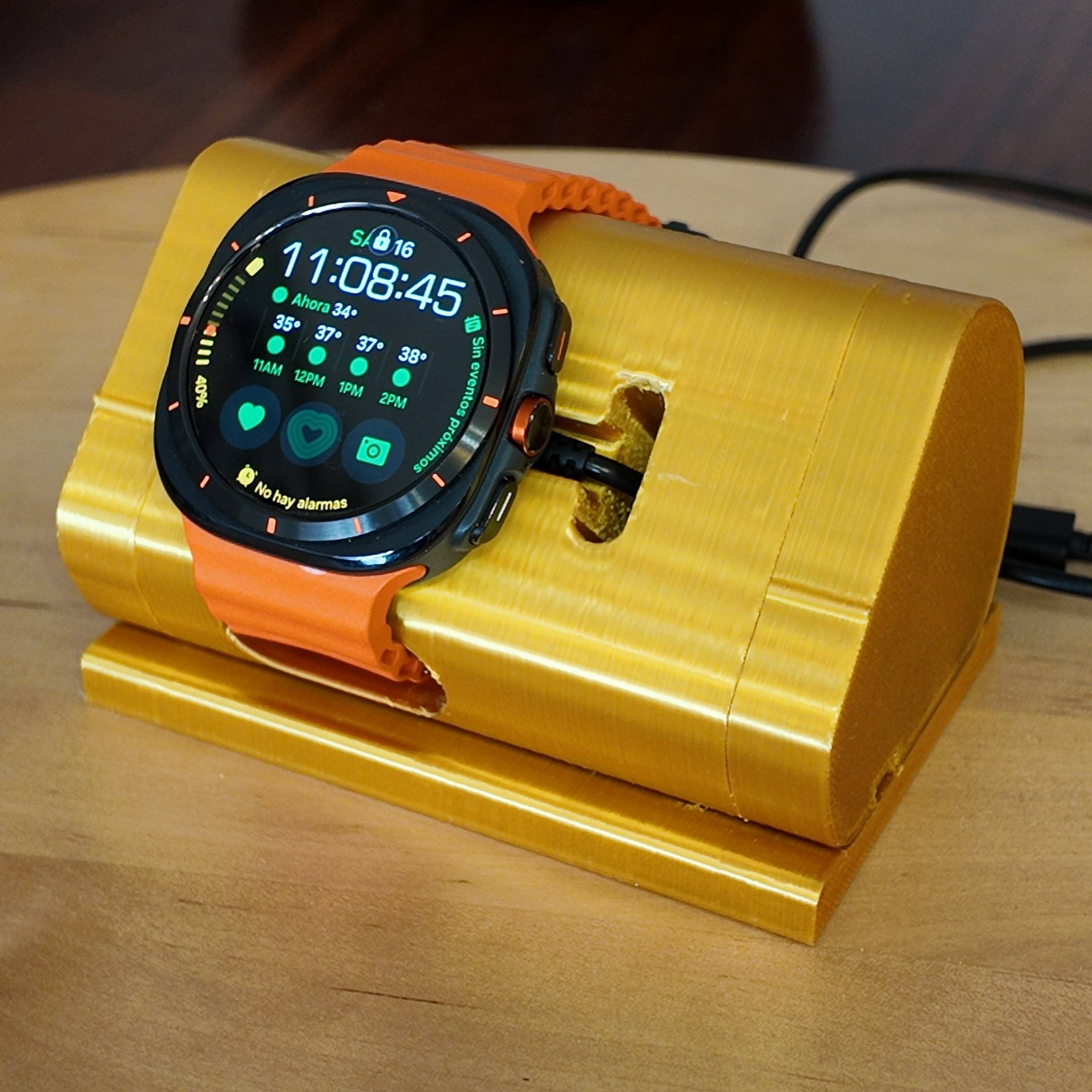 Galaxy Watch Ultra charging base and and travel stand