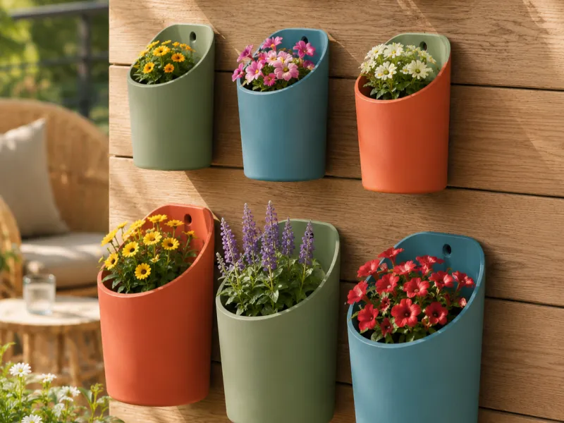 Wall Mounted Flower Planter Set