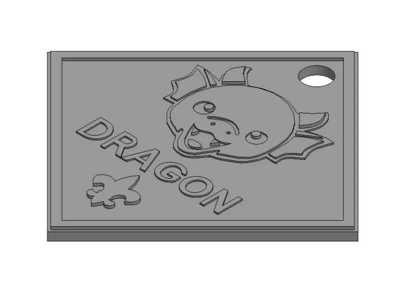 Cub Scout Dragon Rank w/hole