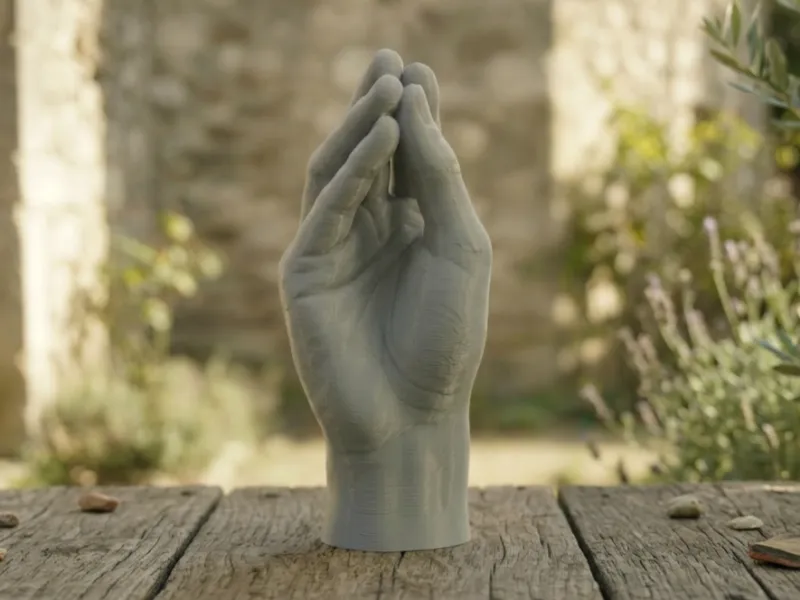 Escultura do Gesto de Mão Italiana