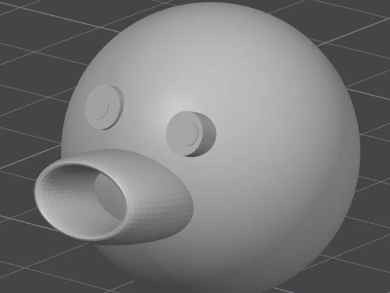 Penguin Head with attached nooter