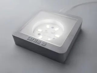 base de luz cristal