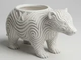Dachs, Hexa Design - Behälter - Blumentopf-0