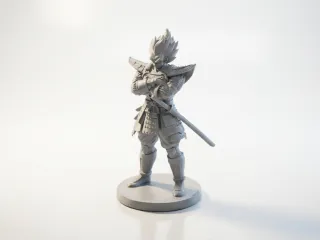 Vegeta Samurai Figurine Anime Manga 3D Printable