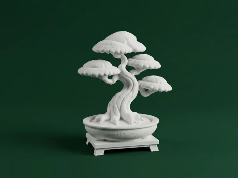 Miniature Bonsai Tree Model