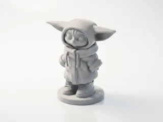 Street Grogu Figurine Urban Style 3D Printable
