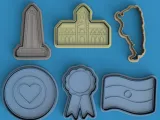 Set de Cortantes Argentinos / Monumentos y Escarapelas-0