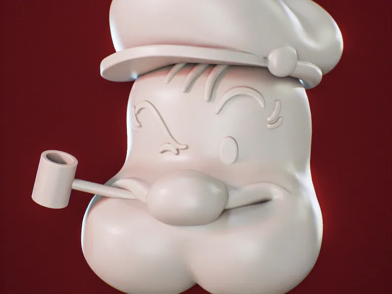 Popey Mask x 2 with Hat and Pipe - Mascara de Popeye