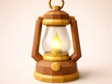 Low Poly Camping Lantern-0