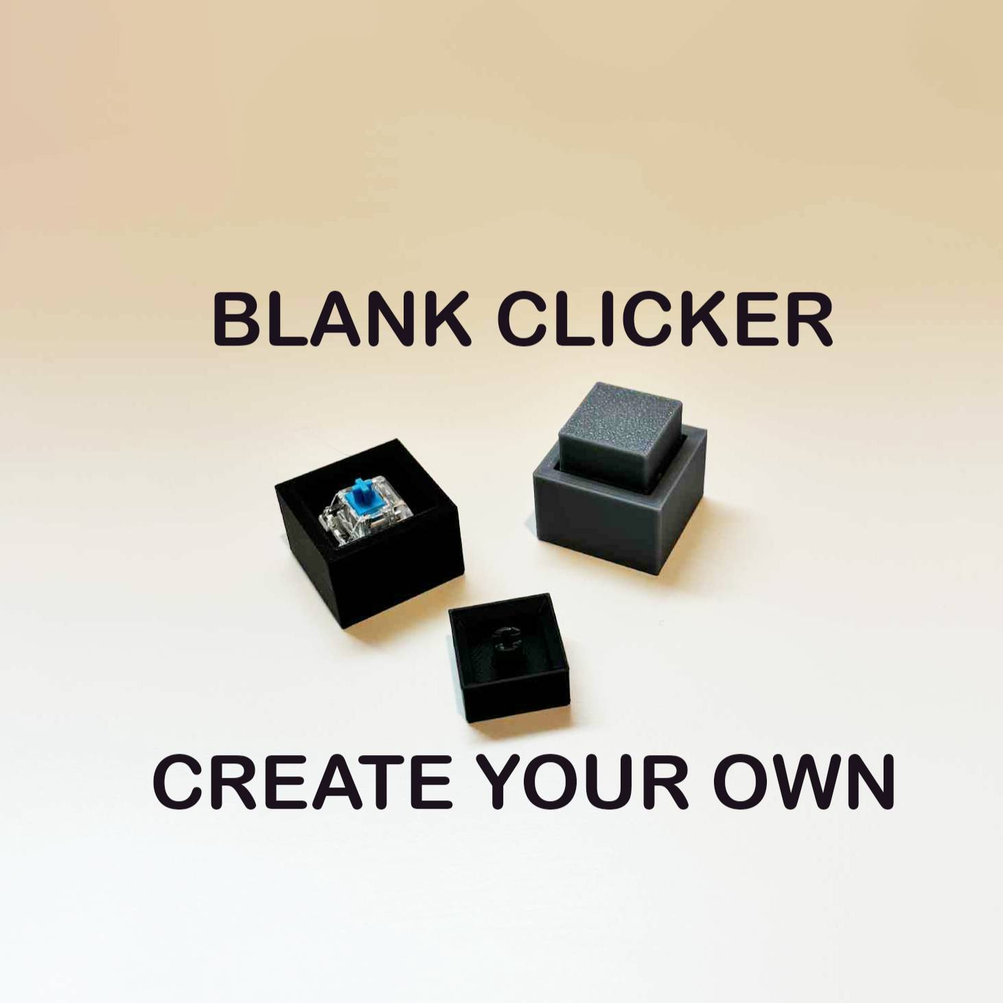 Clicker Button Part 3D Printer Files | 3MF File | Blank clicker toy parts | Creality Cloud