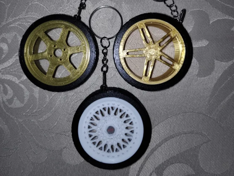 wheel keychain