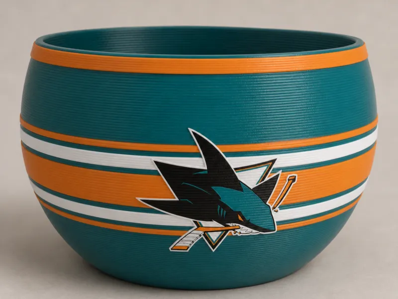 San Jose Sharks - Bol à collations pour le jour du match de hockey