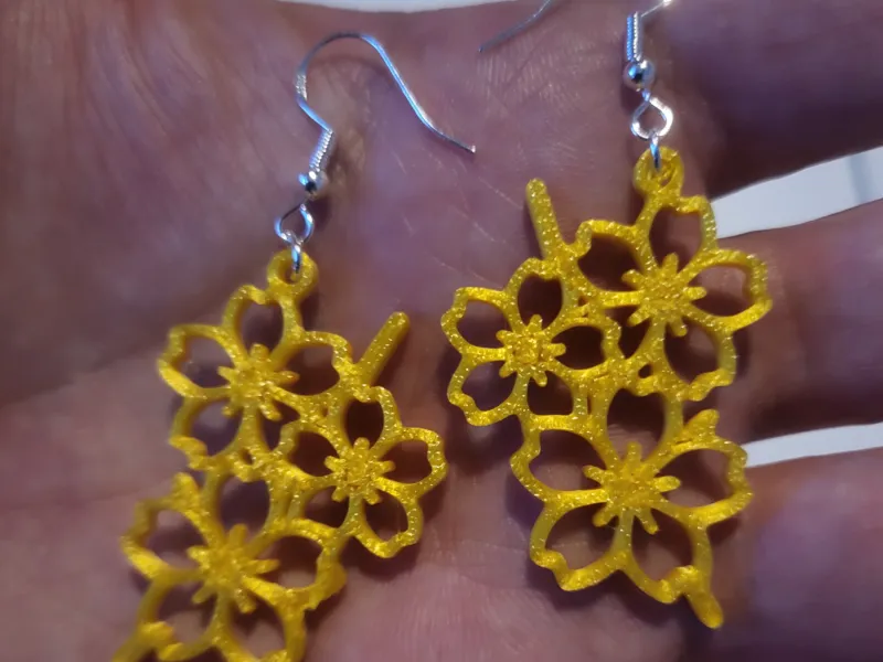 Boucles d'oreilles - 091 - Impression facile - Gratuit