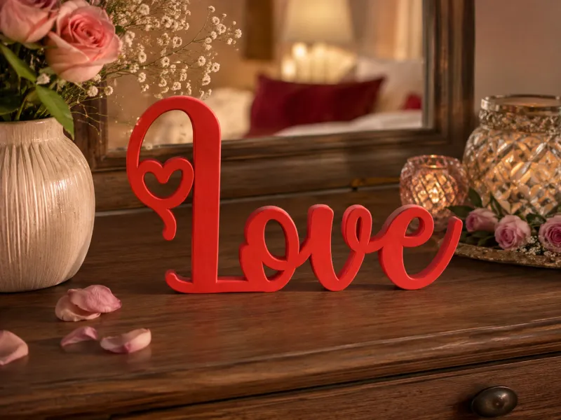3D立体“Love”装饰——浪漫装饰摆件