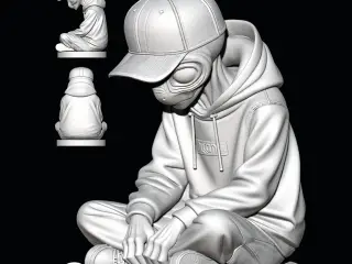 Rapero Gris Alien