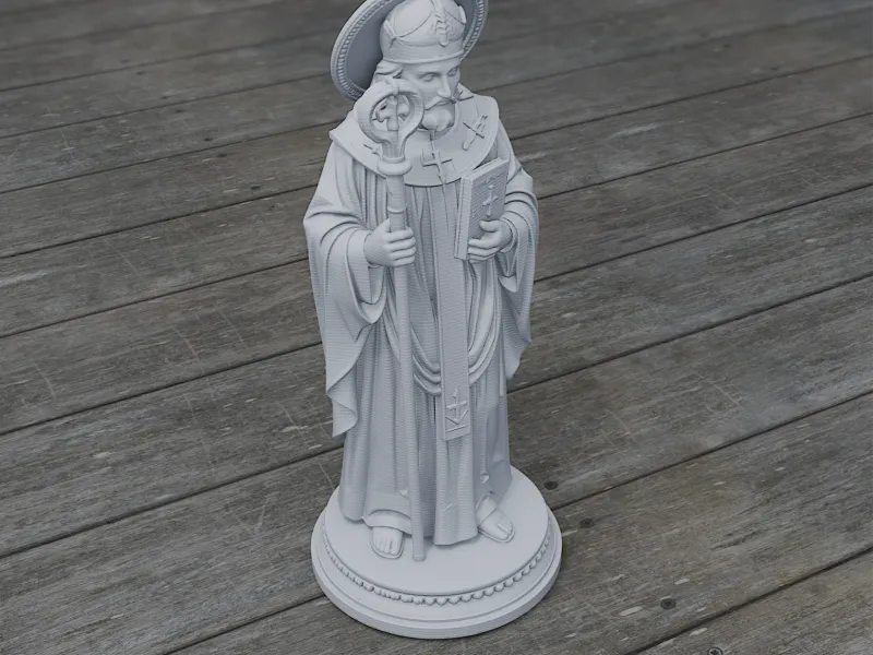 San Asclepíades de Antioquía - Estatua devocional