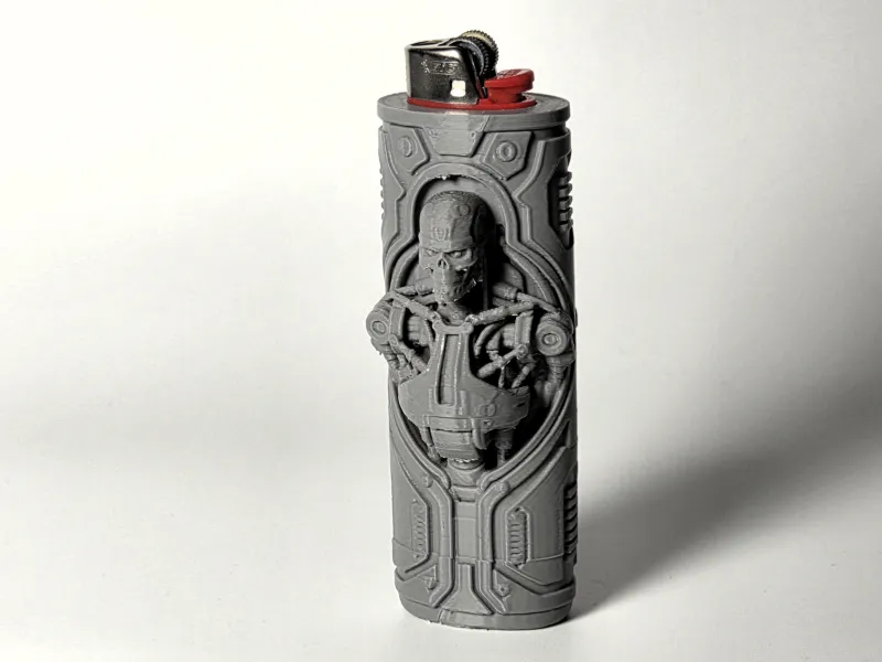 Case for lighter BIC J6 Terminator style