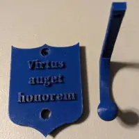 Shield with Hook and Motto-3