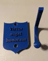 Shield with Hook and Motto-3