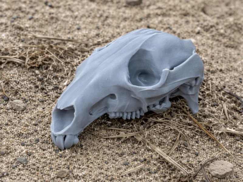 Agile Wallaby Skull