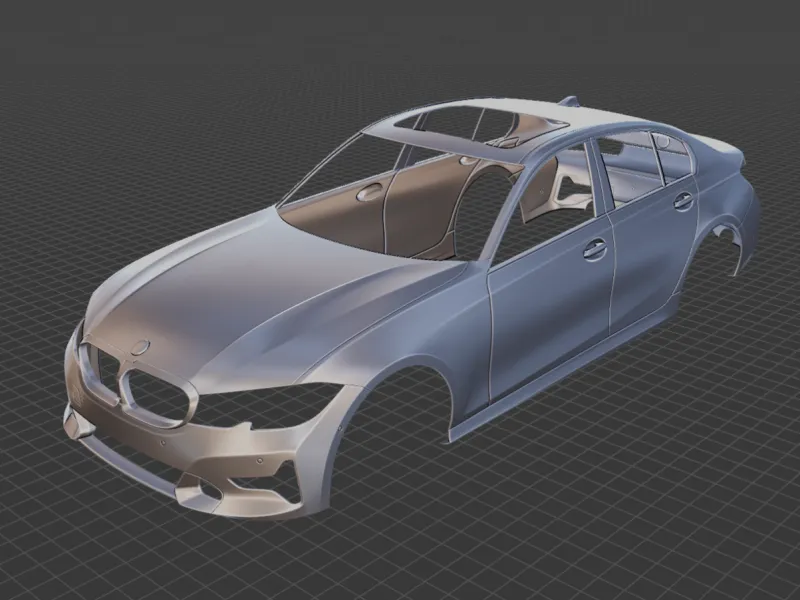 2019 BMW 3 Series Body STL