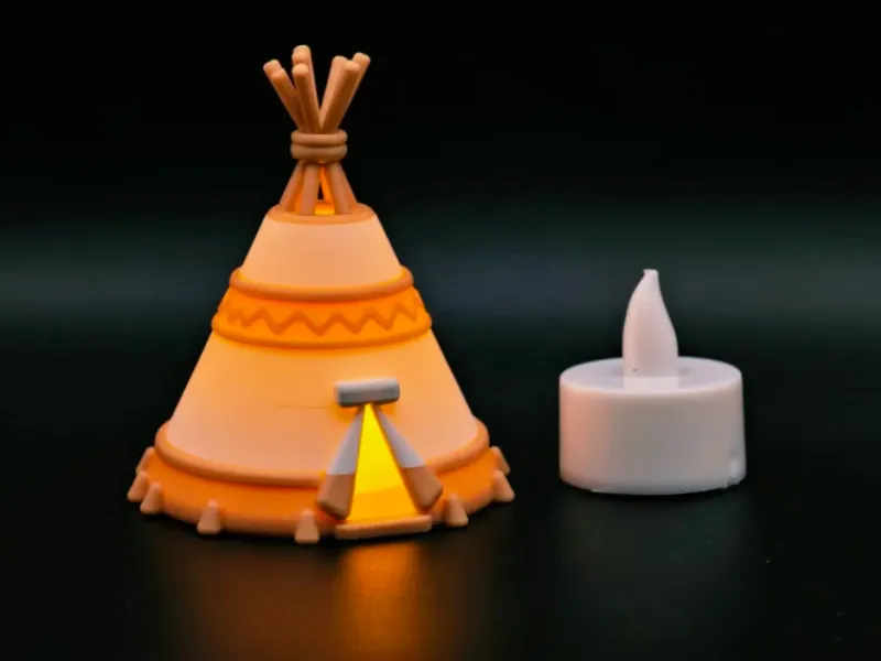 Luz Noturna Tipi Indígena
