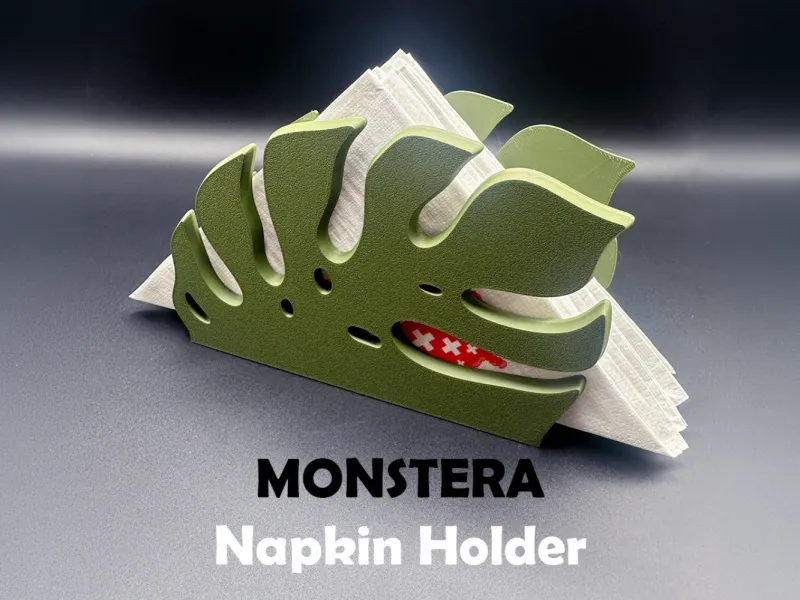 Monstera Yapraklı Peçetelik
