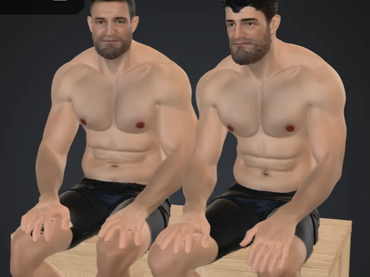 zwei Männer in der sauna