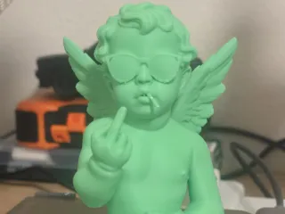 angel  statue with platform