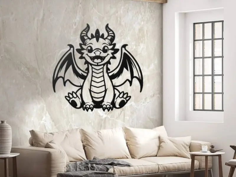 WallArt Baby Dragon 001