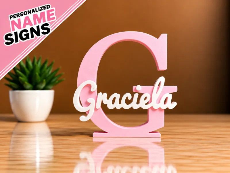 3D İsim Plakası - Graciela