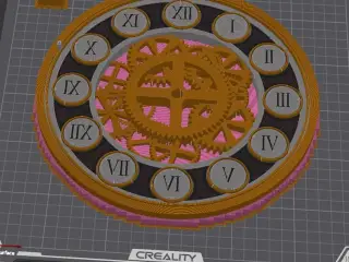 Steampunk Inspired Gear Clock Face